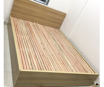 Giường ngủ gỗ MDF 160 cm màu sồi 9223