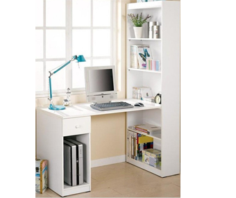 BÀN LIỀN GIÁ SÁCH GỖ MDF RỘNG 120CM MẦU TRẮNG