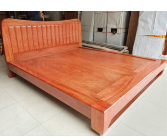 Giường gỗ teck Hương Đá đẹp